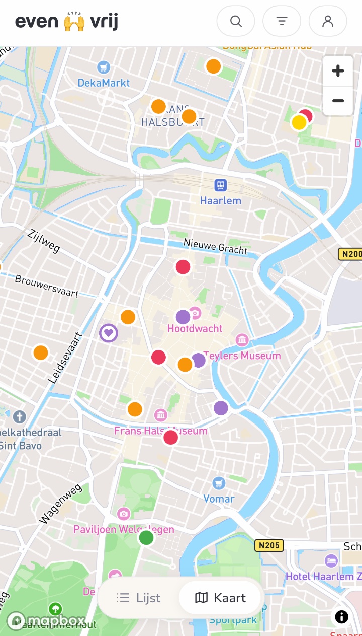map4kids app — kaart met kindvriendelijke plekken in Haarlem